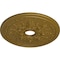 Ekena Millwork Rose and Ribbon Ceiling Medallion (Fits Canopies up to 4"), 23 5/8"OD x 4"ID x 1 1/2"P, Gold CM23ROGLS - alternate 2